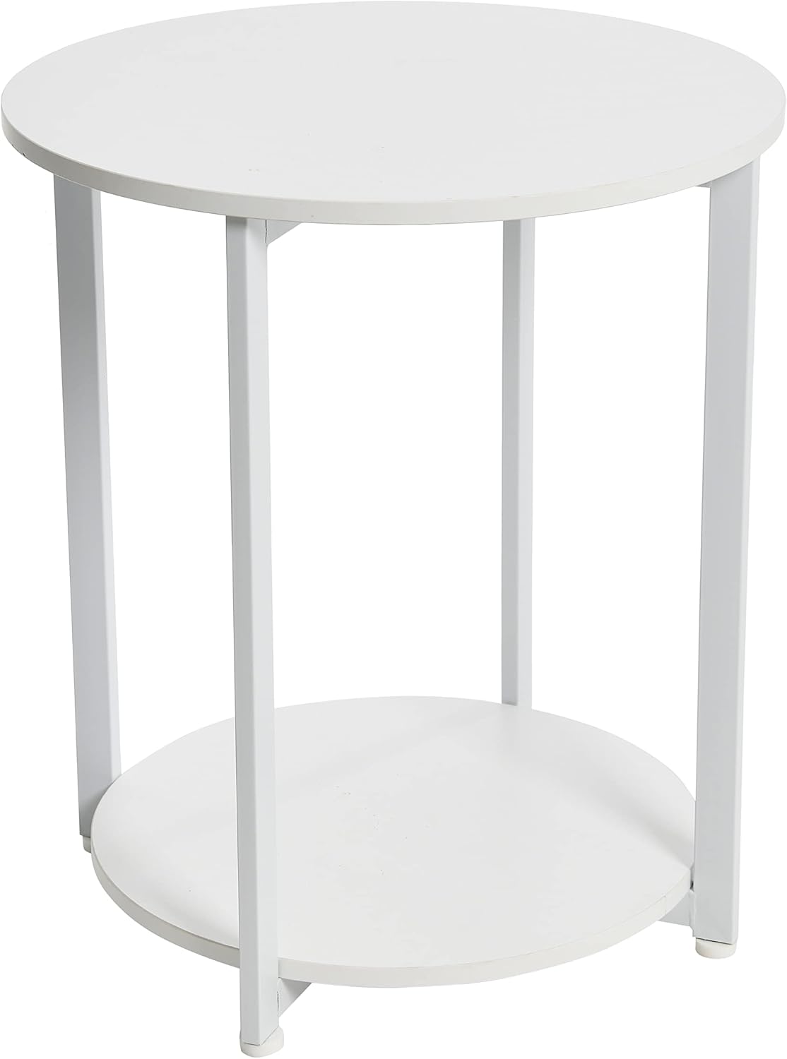🖤 Round Side Table – Modern Black Accent Table for Living Room & Bedroom ✨