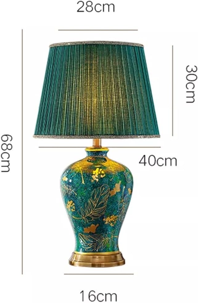 Elegant Ceramic Table Lamp 🏡✨ – Cozy Ambient Lighting for Bedroom 🌙🕯️