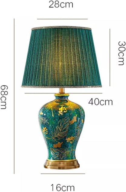 Elegant Ceramic Table Lamp 🏡✨ – Cozy Ambient Lighting for Bedroom 🌙🕯️