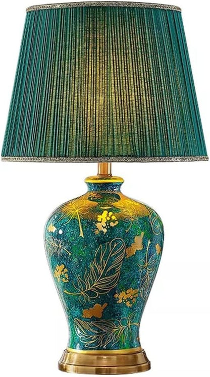 Elegant Ceramic Table Lamp 🏡✨ – Cozy Ambient Lighting for Bedroom 🌙🕯️