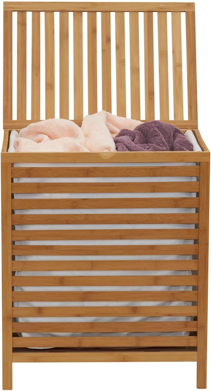 🧺 Woven Laundry Basket – Natural Hamper with Handles for Clothes & Home Storage ✨