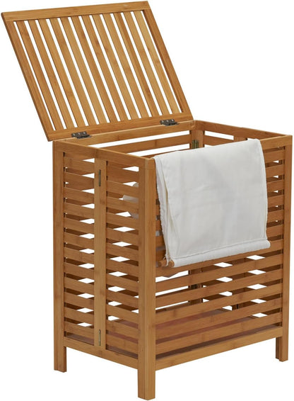 🧺 Woven Laundry Basket – Natural Hamper with Handles for Clothes & Home Storage ✨