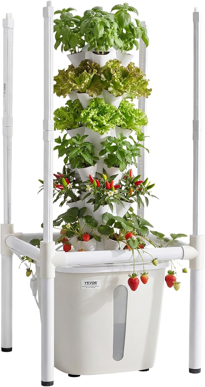 🥬 Hydroponic Growing System – Vertical Garden for Fresh Herbs & Vegetables at Home 🌱✨
