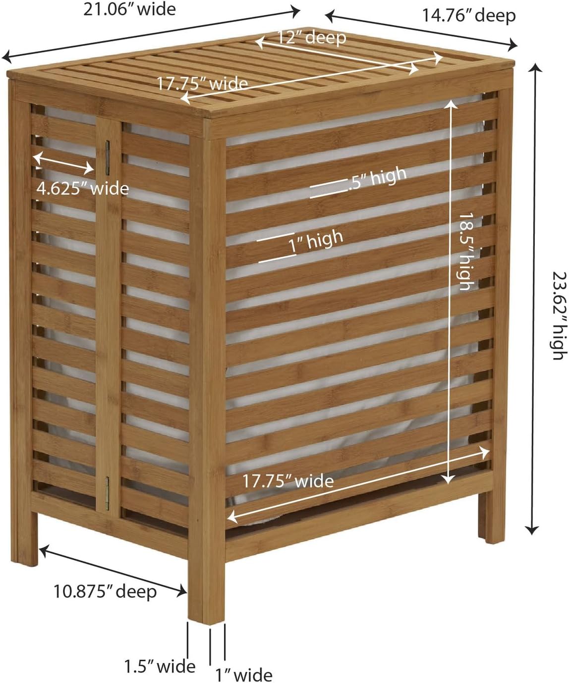 🧺 Woven Laundry Basket – Natural Hamper with Handles for Clothes & Home Storage ✨
