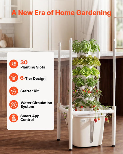 🥬 Hydroponic Growing System – Vertical Garden for Fresh Herbs & Vegetables at Home 🌱✨
